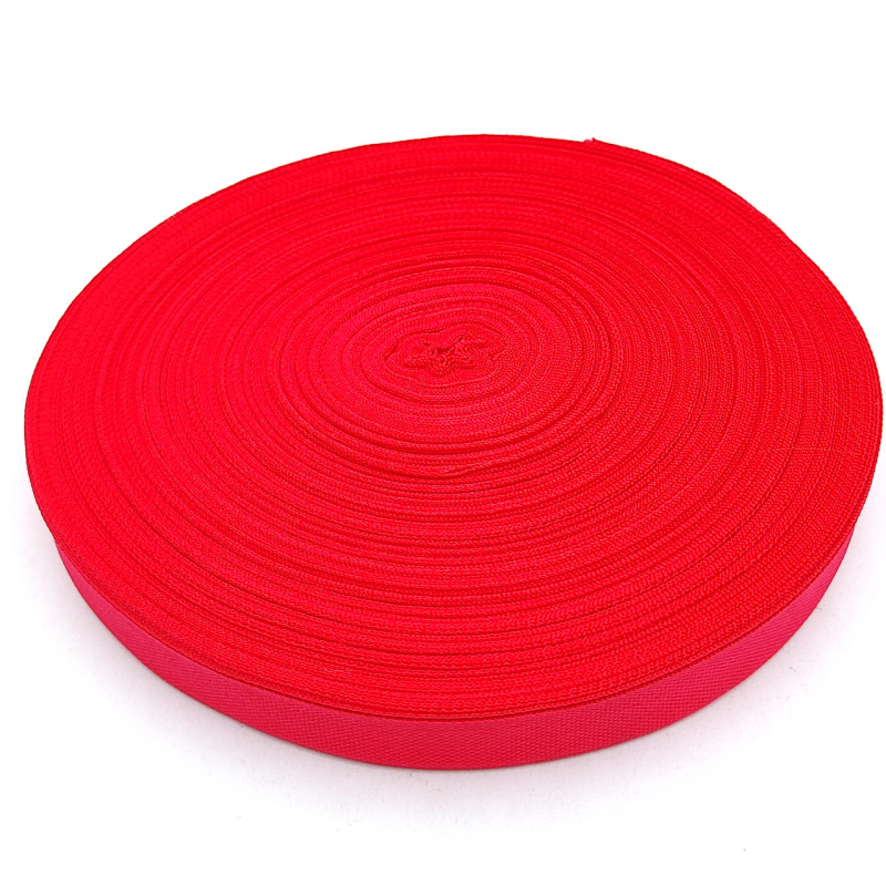 Тасьма окантувальна - Лямовка 23 мм щільна червона