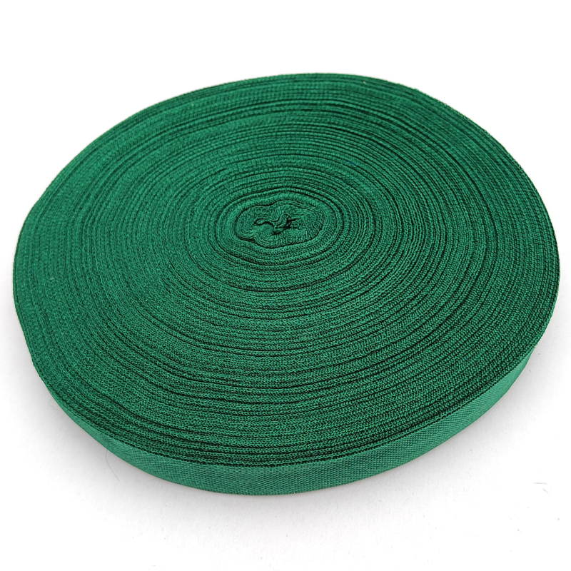 Тасьма окантувальна - Лямовка 23 мм щільна темно зелена