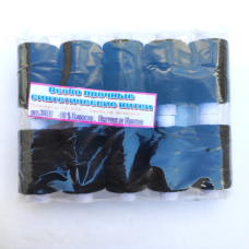 Нитка № 300 для шиття. 10 шт чорні