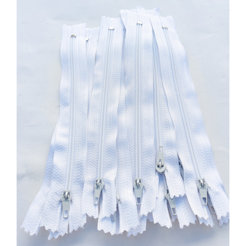 Блискавка брючна 18 см біла