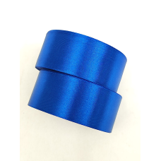Атласна тасьма 4 см 33м синя