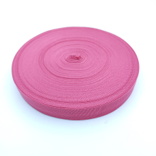 Тасьма окантувальна (лямівка) 18 мм рожева
