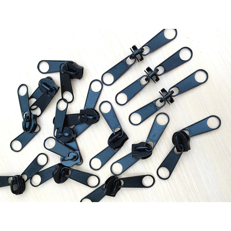 Бігунок спіраль 10 чорний двосторонній