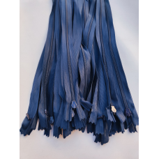 Блискавка потаємна 50 см 330 темно-синя