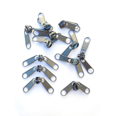 Бігунок спіраль № 5 темний нікель двосторонній