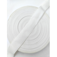 Стрічка матрацна 4 см крапка біла