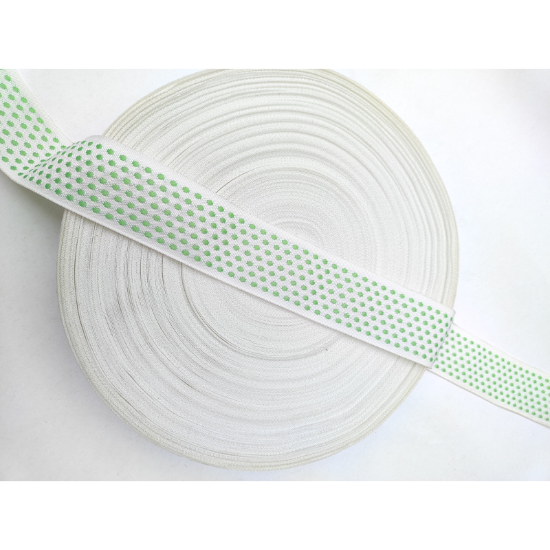 Стрічка матрацна 4 см зелена