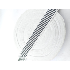 Стрічка матрацна 4 см чорна полоска