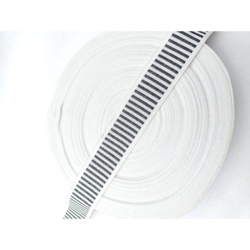 Стрічка матрацна 4 см чорна полоска