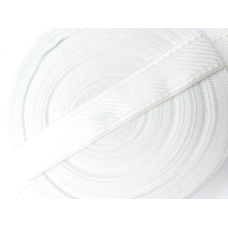 Стрічка матрацна 4 см біла коса полоса
