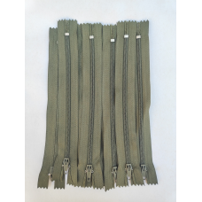 Блискавка брючна 18 см хакі