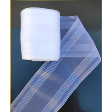 Стрічка для бантів з органзи 85мм біла