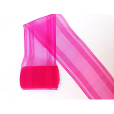 Стрічка для бантів з органзи 85мм малина