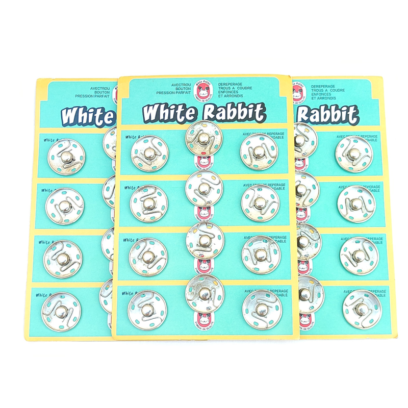 Кнопка пришивна 25 мм срібло