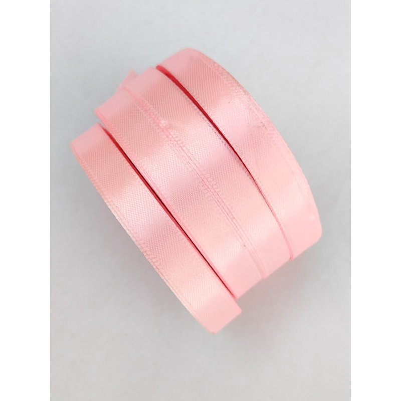 Атласна стрічка 12 мм 33 м рожева