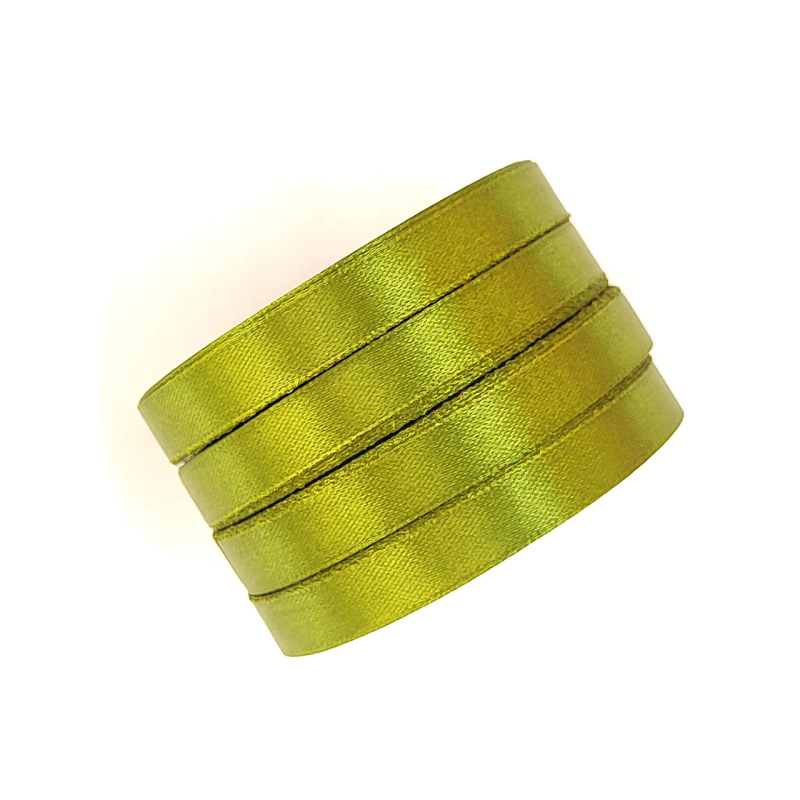 Атласна стрічка 12 мм 33 м хакі