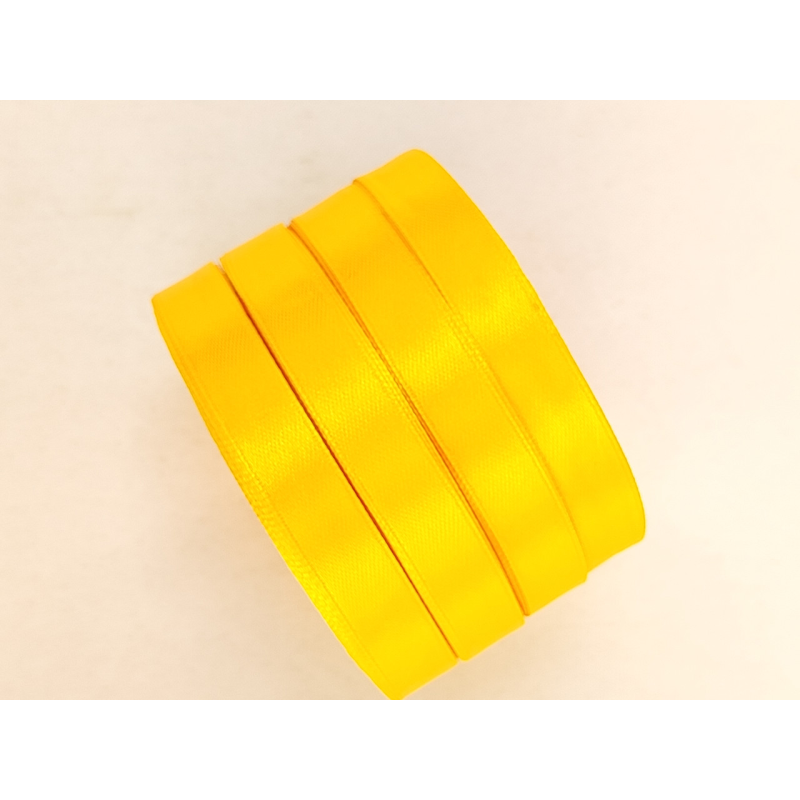 Атласна стрічка 12 мм 33 м жовток