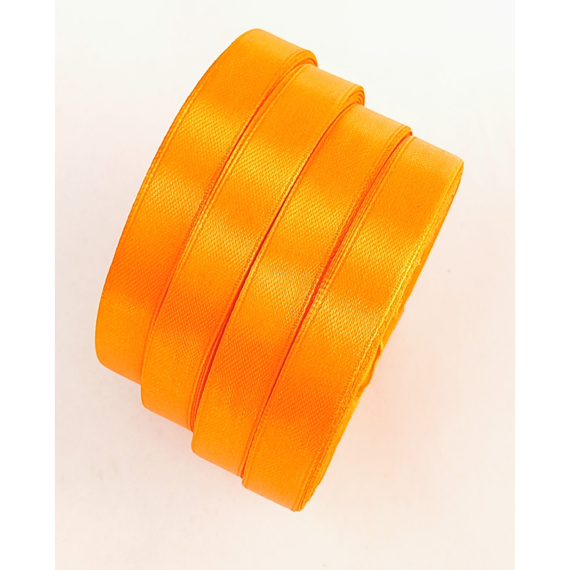 Атласна стрічка 12 мм 33 м помаранчевий