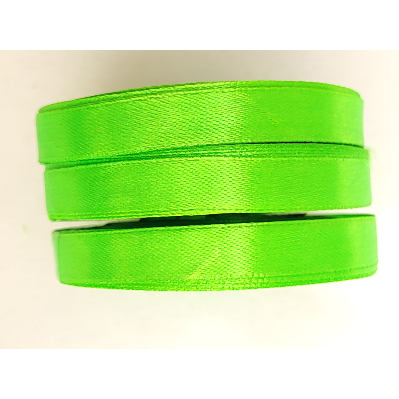 Атласна стрічка 12 мм 33 м зелена