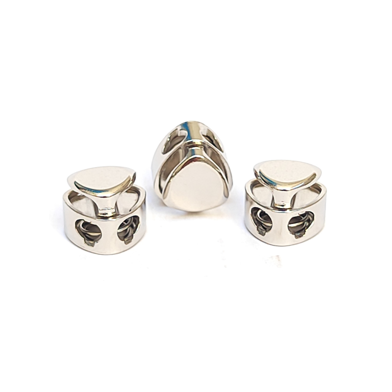 Фіксатор для шнура трикутний металевий нікель