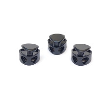 Фіксатор для шнура трикутний металевий чорний