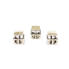 Фіксатор для шнура квадратний металевий нікель