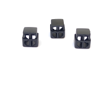 Фіксатор для шнура квадратний металевий чорний