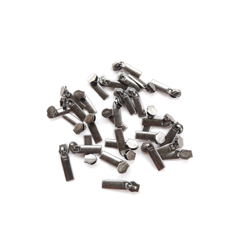 Бігунок спіраль № 3 темний нікель