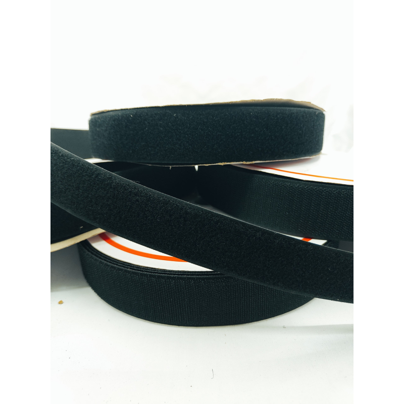 Липучка 5 см для одягу чорна