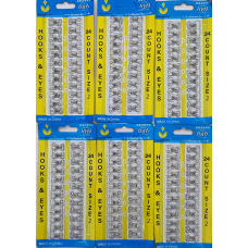 Гачок пришивний №2 металевий, нікель