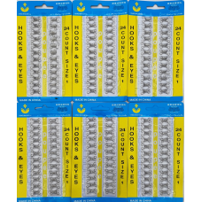 Гачок пришивний №1 металевий. нікель