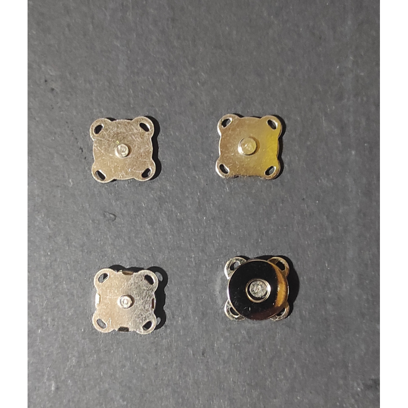 Кнопка магніт пришивна , 15 мм нікель