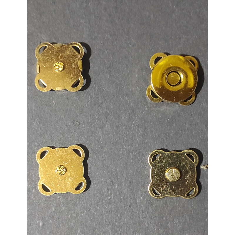 Кнопка магніт пришивна , 18 мм золото