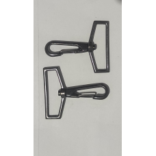 Карабин 4 см темний нікель