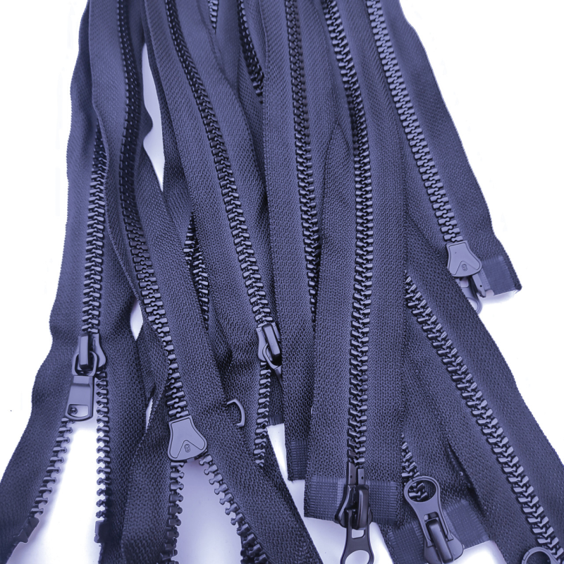 Блискавка Трактор Т-8. 2 бігунка ,80 см чорна