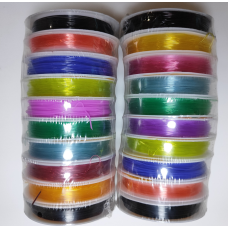 Нитка резинка силіконова кольорова 0.8мм