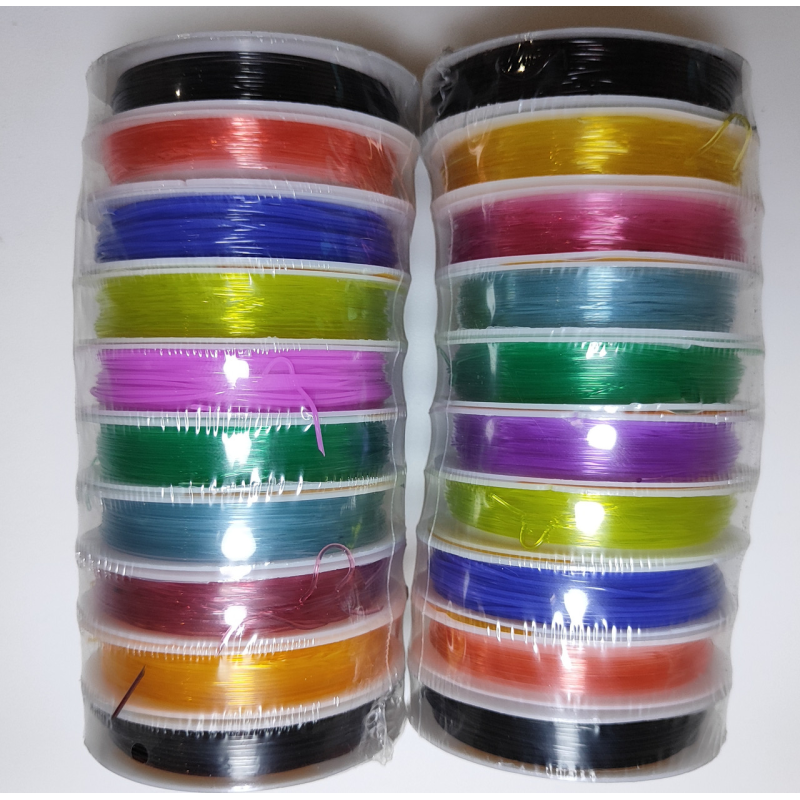 Нитка резинка силіконова кольорова 0.8мм