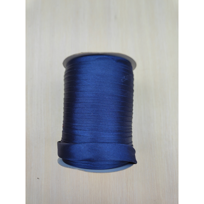 Бейка атласна темно синя