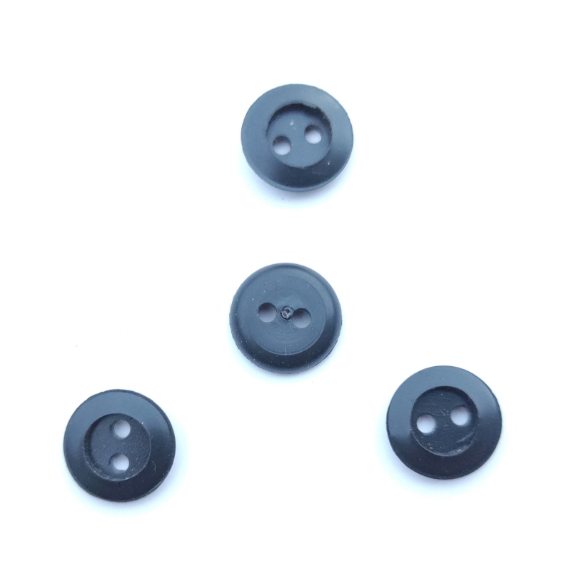 Гудзик 12 мм чорний