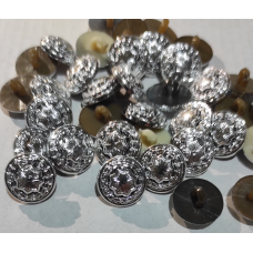 Гудзик 12 мм срібло