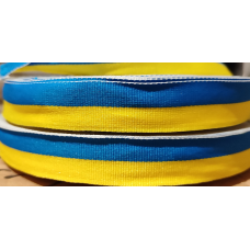Тасьма жовто-синя 2 см
