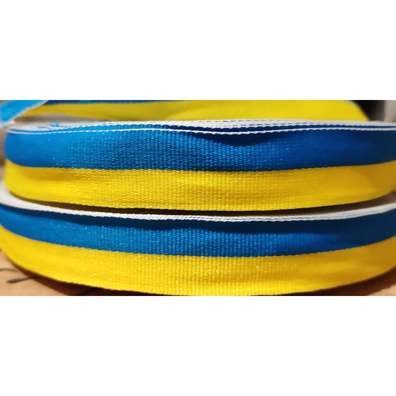 Тасьма жовто-синя 2 см