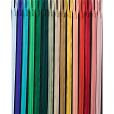 Потаємна блискавка 18 см темно синя